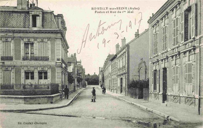 Romilly-sur-Seine 10 Aube Postes et Rue du 1er Mai