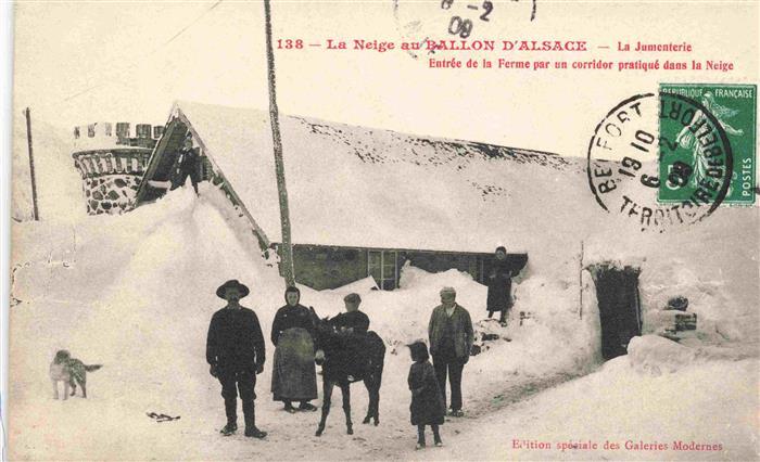 Ballon d Alsace Sewen 68 Haut-Rhin La Jumenterie sour la neige