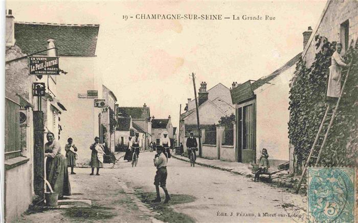Champagne-sur-Seine 77 Seine-et-Marne La Grande Rue