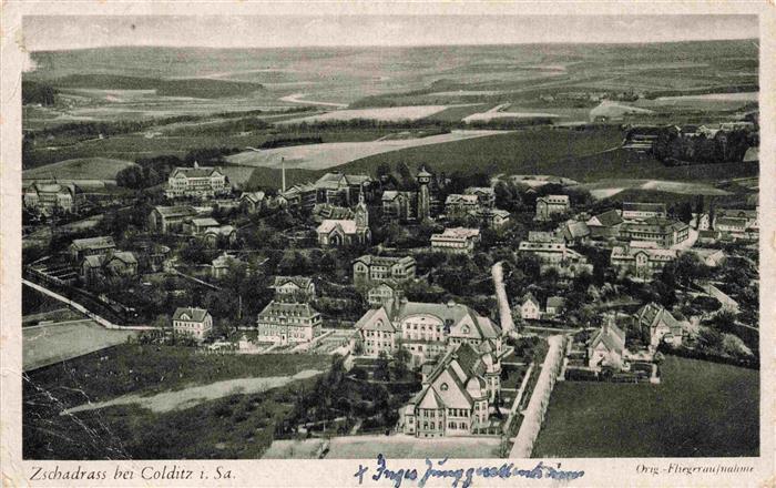 Zschadrass Sachsen Original Fliegeraufnahme