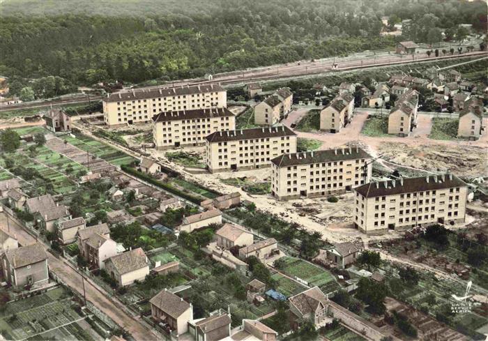 Poissy 78 Yvelines Fliegeraufnahme