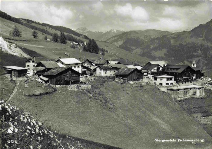 Wergenstein GR Panorama Schamserberg