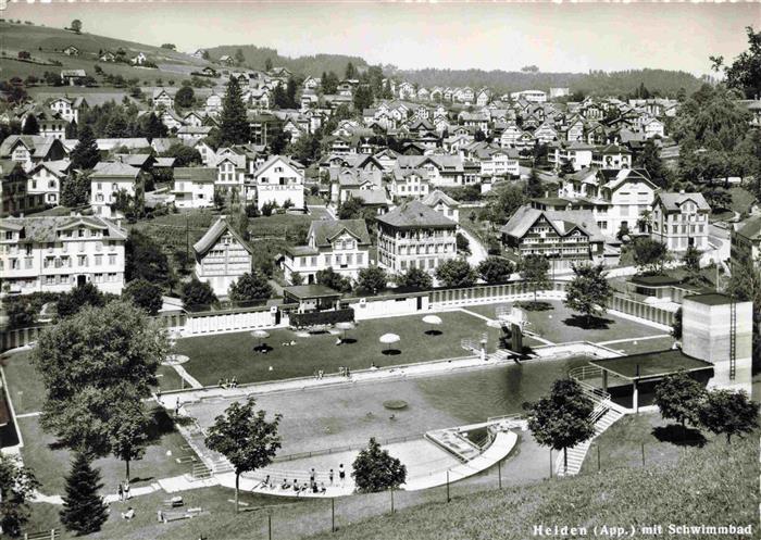 Heiden AR Panorama mit Schwimmbad