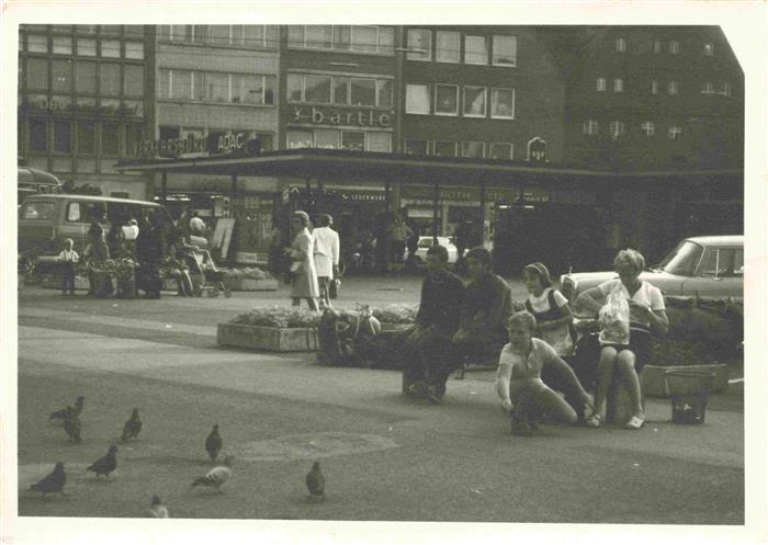 Donauwoerth Bayern Partie im Stadtzentrum Taubenfuetterung