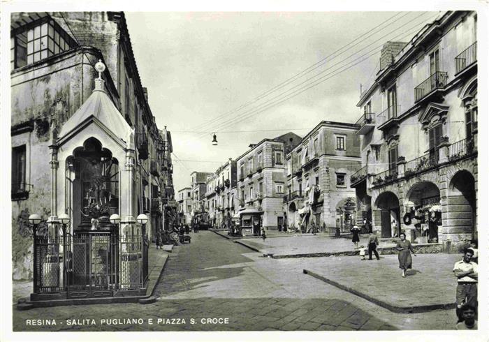 Resina Napoli Neapel IT Salita pugliano e Piazza S. Croce