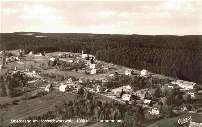 Oberbraend Titisee-Neustadt Hochschwarzwald BW Fliegeraufnahme