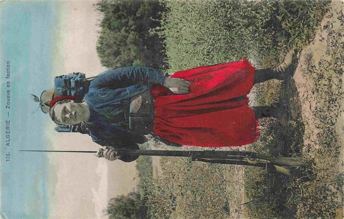 Algerie Algerien Zouave en faction