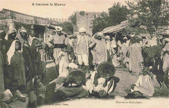 RABAT  Maroc Chanteurs Ambulants