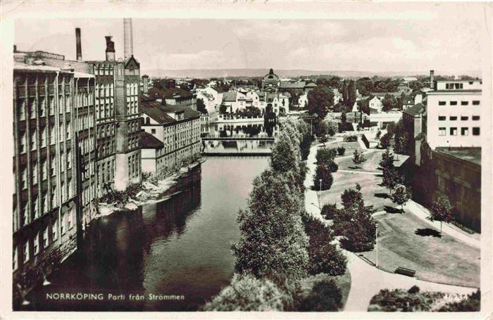 Norrkoeping Sweden Parti fran Stroemmen