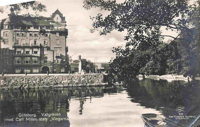 GoeTEBORG Sweden Vallgraven med Carl Milles staty Vingarna