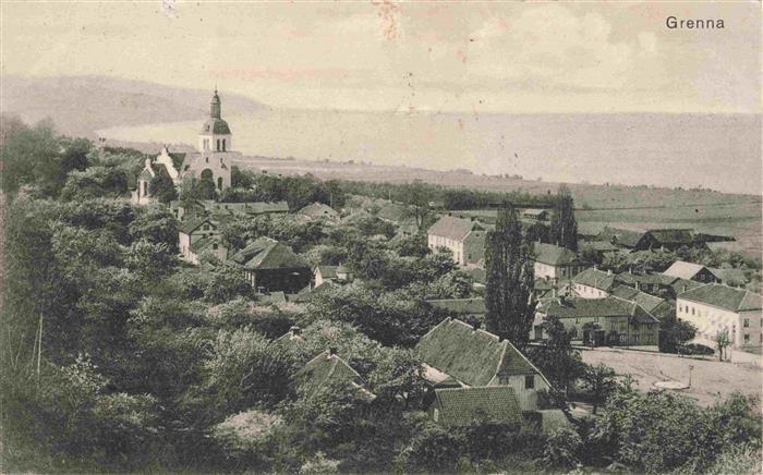 Grenna Sweden Panorama Ansicht mit Kirche