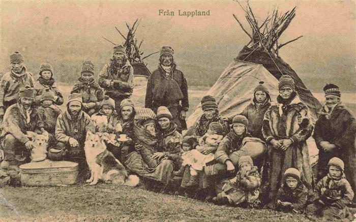 Lappland Lapland Norge Landbevoelkerung