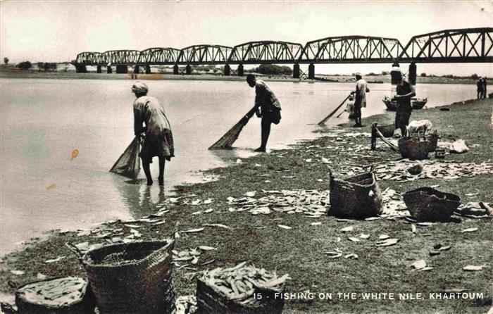 Khartoum Khartum Sudan Fishing on the white Nile