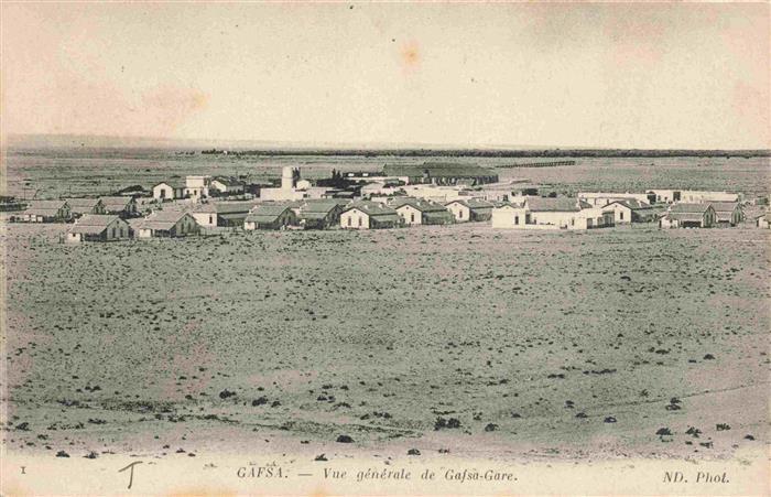 Gafsa Tunesie Vue générale de Gafsa Gare
