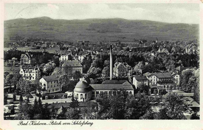 Bad Kudowa Kudowa-Zdroj Niederschlesien PL Panorama Blick vom Schlossberg