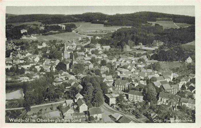 Waldbroel NRW Original Fliegeraufnahme