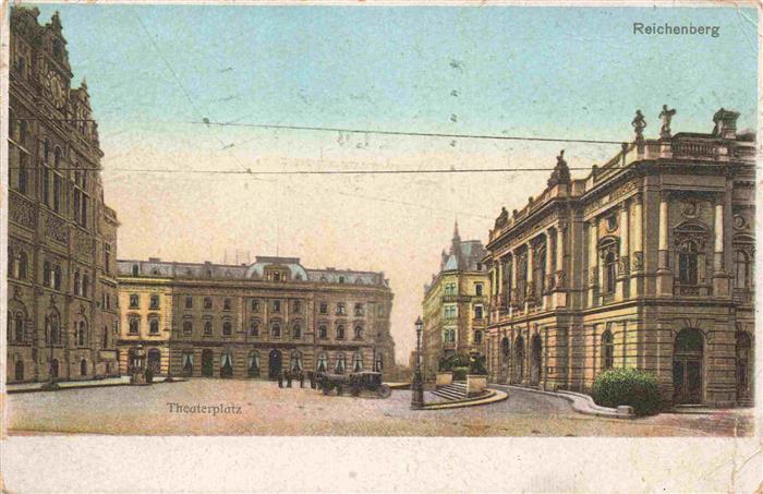 Reichenberg LIBEREC Boehmen CZ Theaterplatz