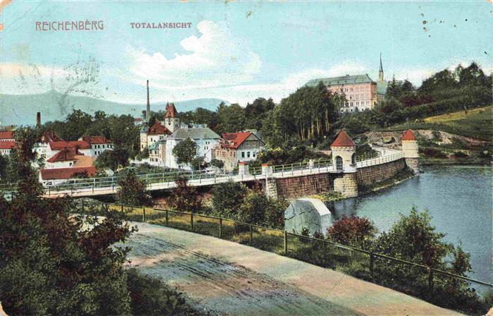 Reichenberg LIBEREC Boehmen CZ Totalansicht Staumauer