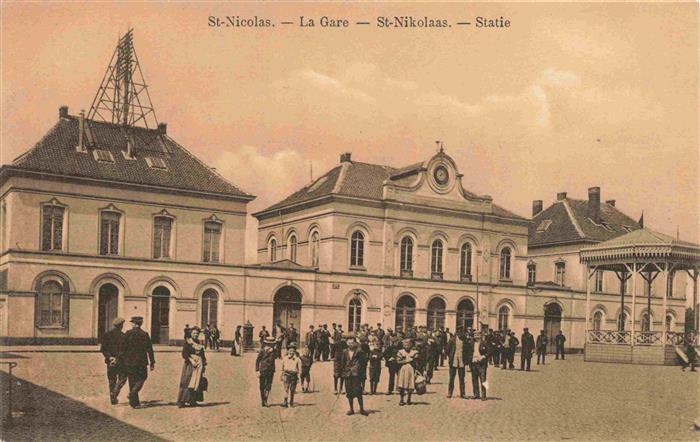 St-Nicolas Liege Belgie La Gare Bahnhof