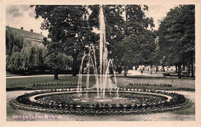 Breclav Lundenburg CZ Park Brunnen Fontaene