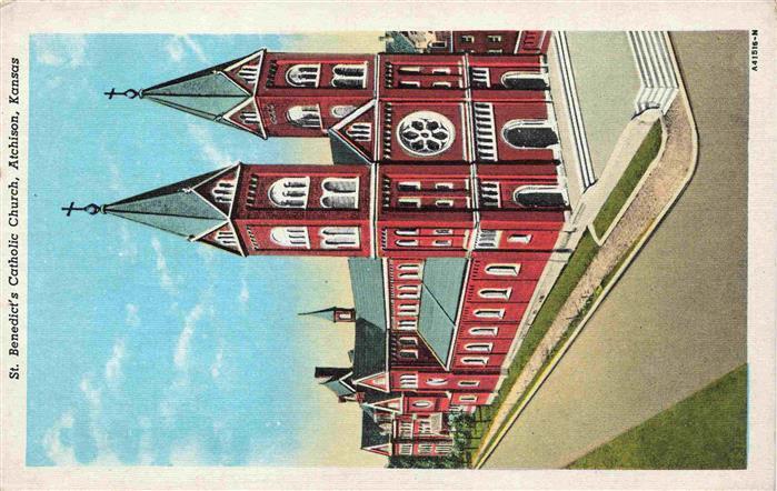 Atchison St. Benedict's Catholic Church Illustration