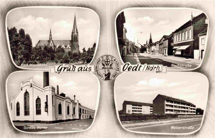 Oedt Grefrath NRW Kath. Pfarrkirche Hochstrasse Girmes-Werke Weberstrasse