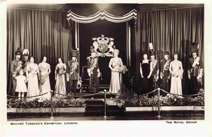 London UK Madame Tussaud's Exhibition The Royal Group