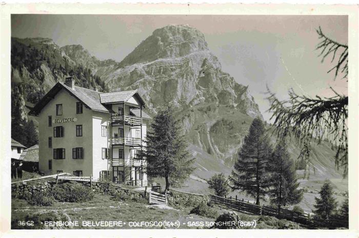 Colfosco in Badia Kolfuschg 1645m Dolomiti IT Pensione Belvedere Sass songher Do