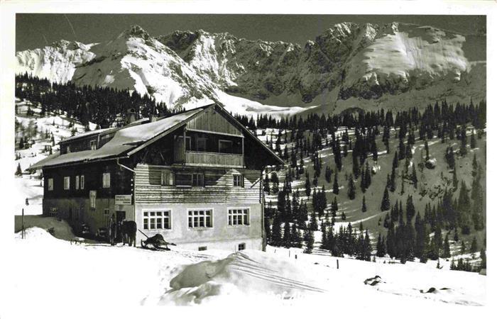 Ehrwald Tirol AT Berggasthof Winterpanorama