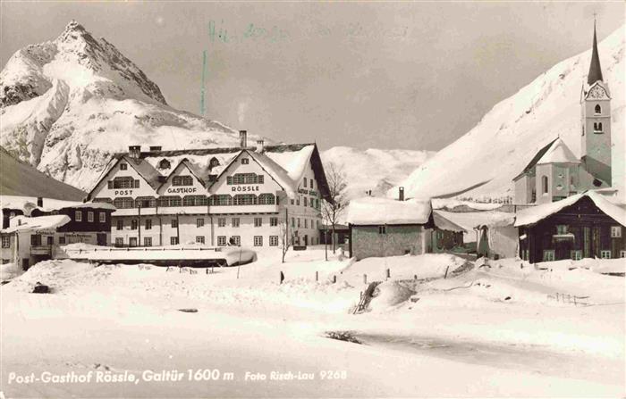 Galtuer Tirol AT Post Gasthof Roessle Kirche Wintersportplatz Alpen