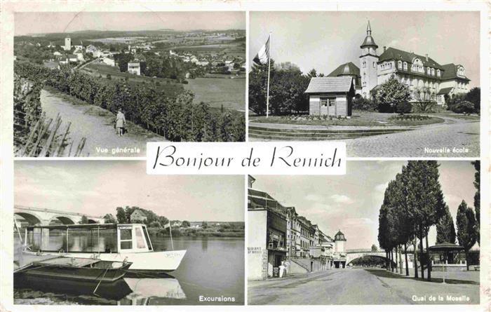Remich Luxembourg Vue générale Ecole Excusions Quai de la Moselle