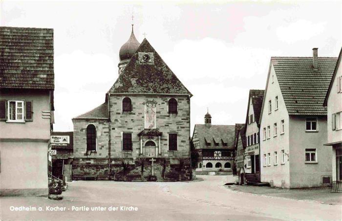 Oedheim Kocher BW Partie unter der Kirche
