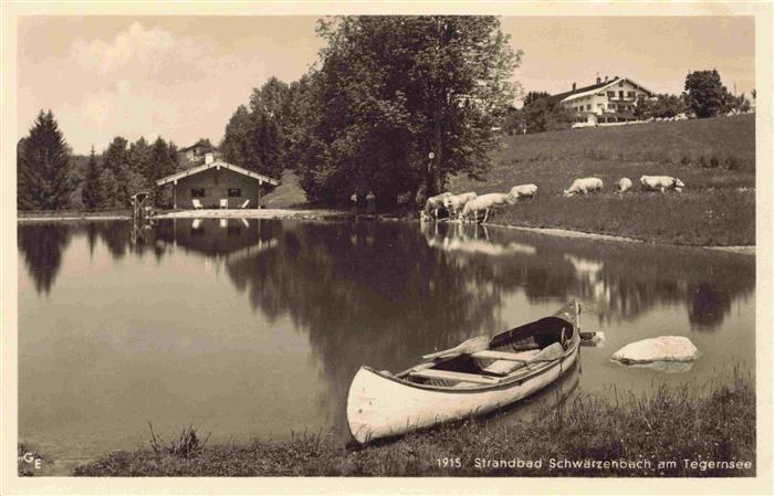 Schwaerzenbach Tegernsee Bayern Strandbad Kanu Viehweide Originelle Gaststaette