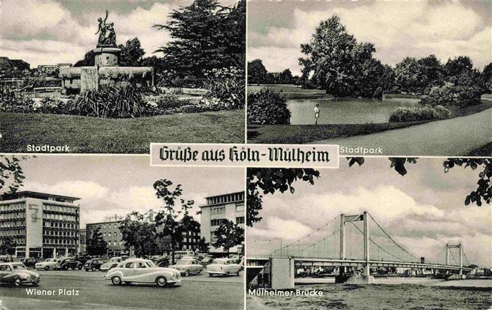 Muelheim Koeln Stadtpark Wiener Platz Muelheimer Bruecke