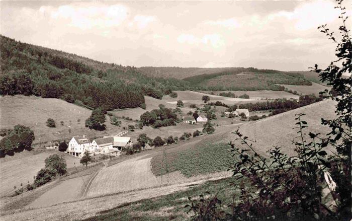 Unter-Sensbach Sensbachtal Odenwald Hessen Panorama Erholungsheim Haus Falkenber