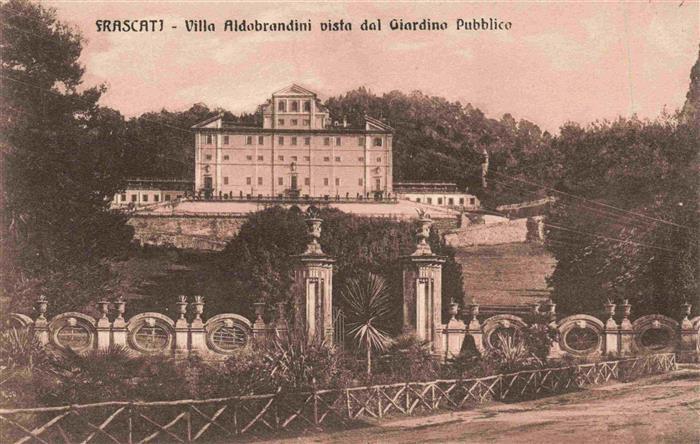 Frascati Roma Rom IT Villa Aldobrandini vista dal Giardino Pubblico