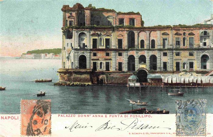 NAPOLI Neapel Naples IT Palazzo Donn Anna e Punta di Posillipo