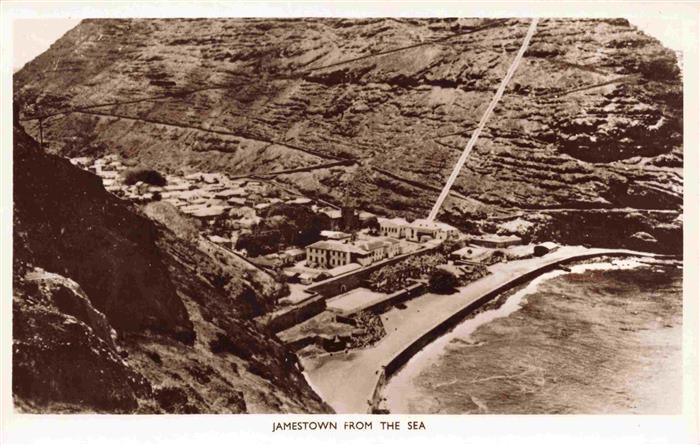 Jamestown St Helena Island UK from the Sea