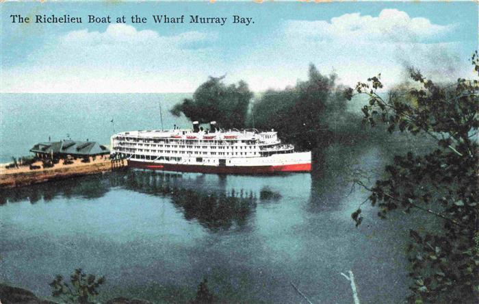 Murray Bay Quebec Canada The Richelieu Boat at the Wharf