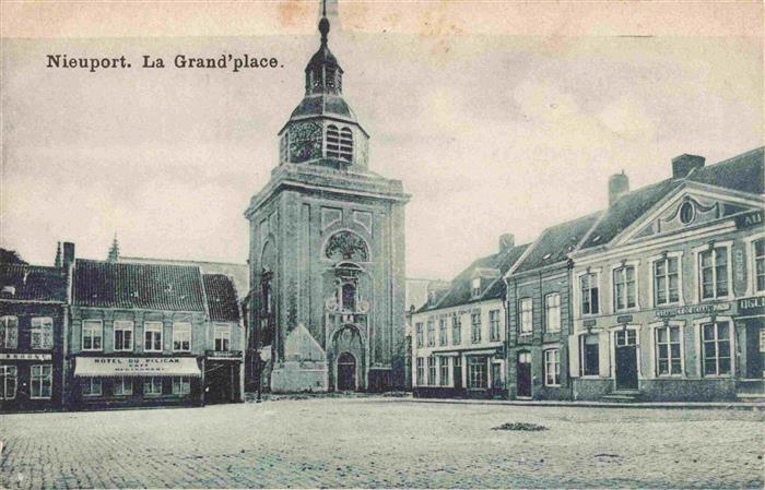 NIEUPORT Nieuwpoort West-Vlaanderen Belgie La Grand'place Feldpost