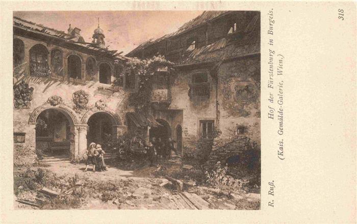 Burgeis Mals Suedtirol IT Hof der Fuerstenburg Gemaelde