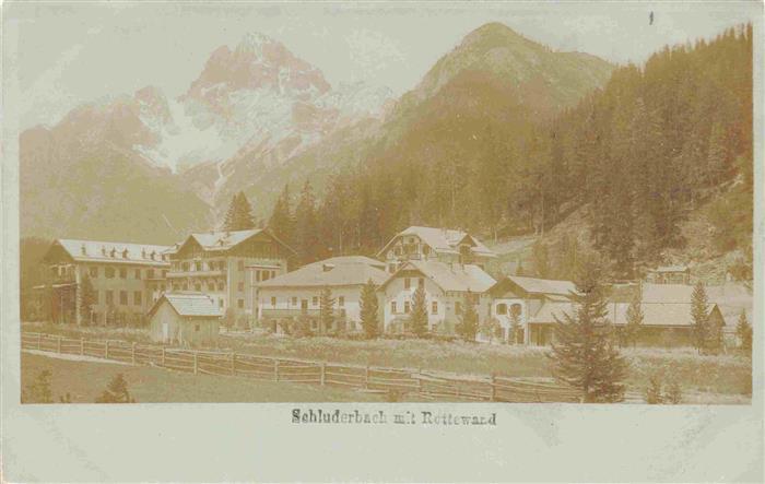 Toblach Suedtirol IT Schluderbach mit Reiterwand
