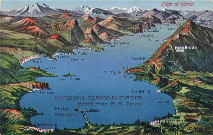 Lago di Garda IT Panoramakarte