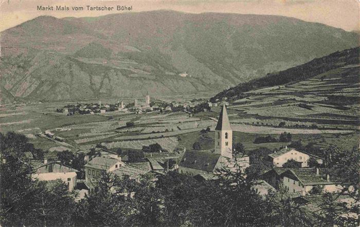 Markt Mals Malles Suedtirol IT vom Tartscher Buehel