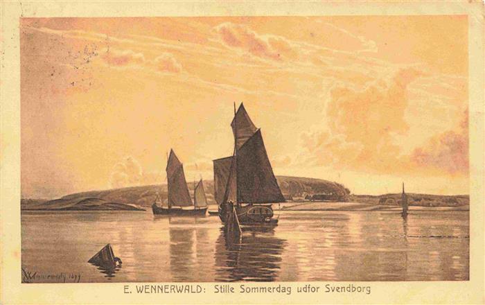 Svendborg DK Stille Sommerdag udfor Svendborg