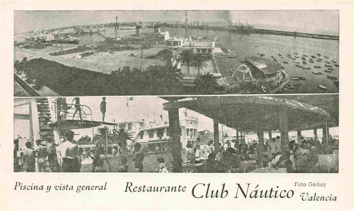 VALENCIA Valenciana ES Pistina y vista general Restaurante Club Nautico