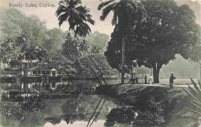 Kandy Lake Ceylon Sri Lanka Panorama