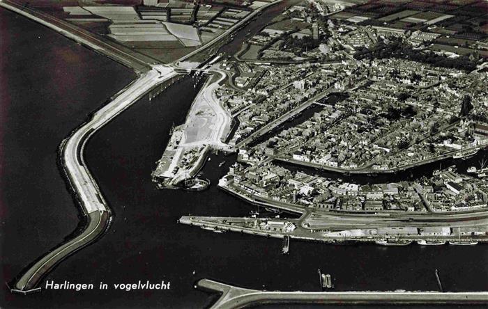 Harlingen Friesland NL Fliegeraufnahme
