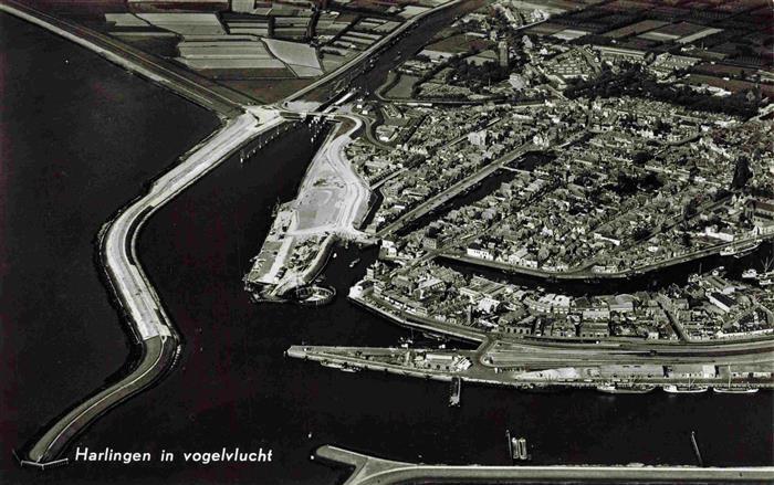 Harlingen Friesland NL Fliegeraufnahme