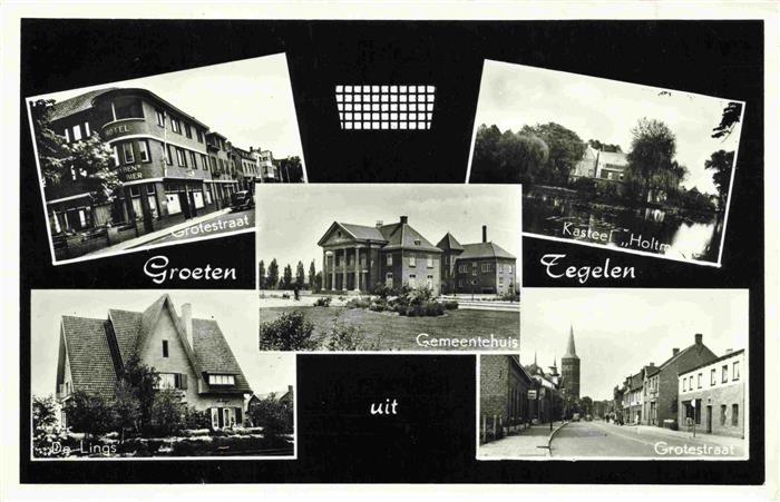 Tegelen NL Grotestraat Kastel Holt Gemeentehuis De Lings